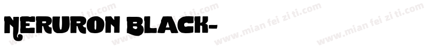 Neruron Black字体转换